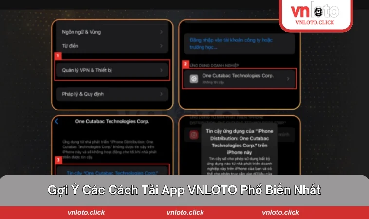Hướng dẫn quy trình tải app VNLOTO nhanh chóng nhất
