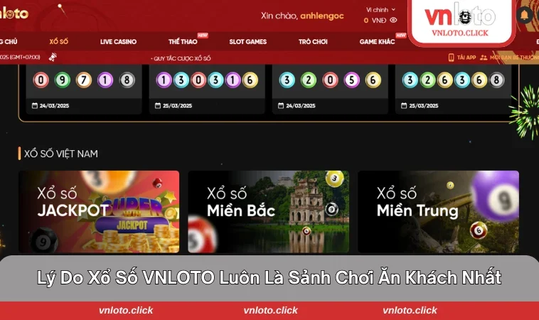 Xổ Số VNLOTO luôn được đông đảo hội viên yêu thích nhờ nhiều ưu điểm